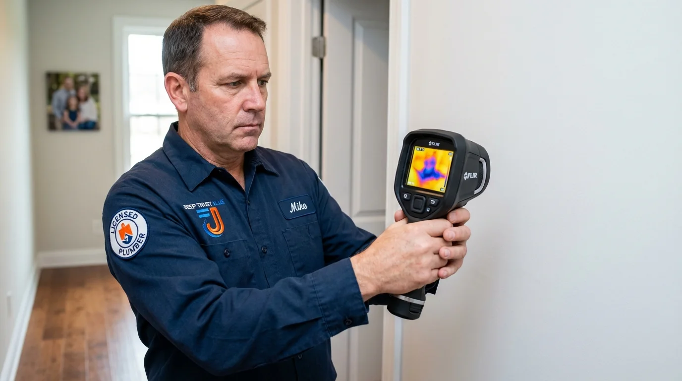 Thermal imaging leak detection by Johns Plumbing LLC in Heber Springs